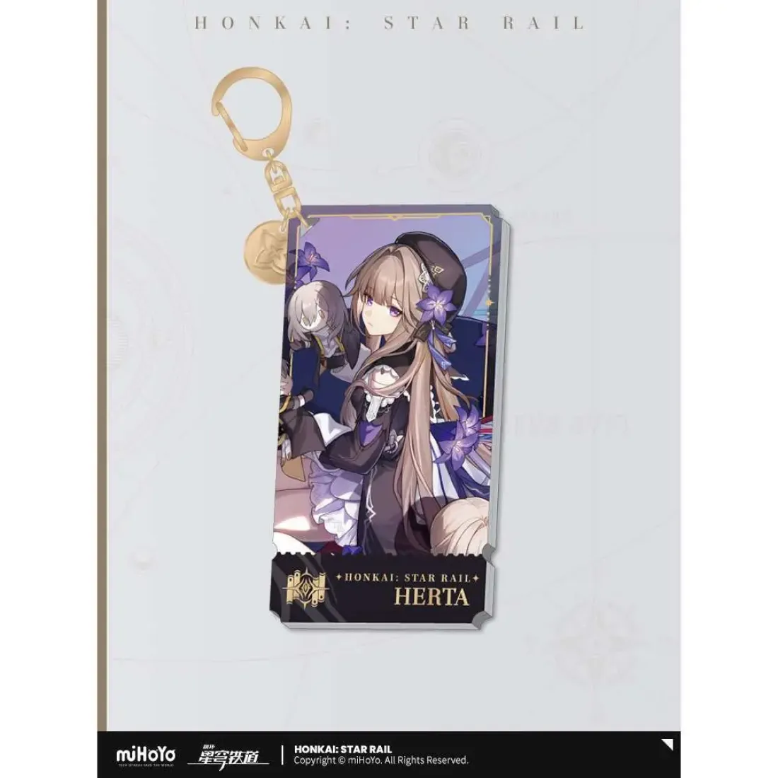 Брелок акриловый HSR Erudition Herta Герта
