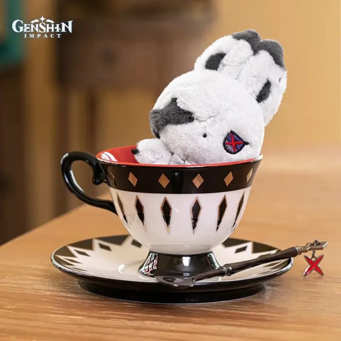 Брелок плюшевый Genshin Impact Арлекино Arlecchino Ashes of Time series Fireplace House bunny 31236