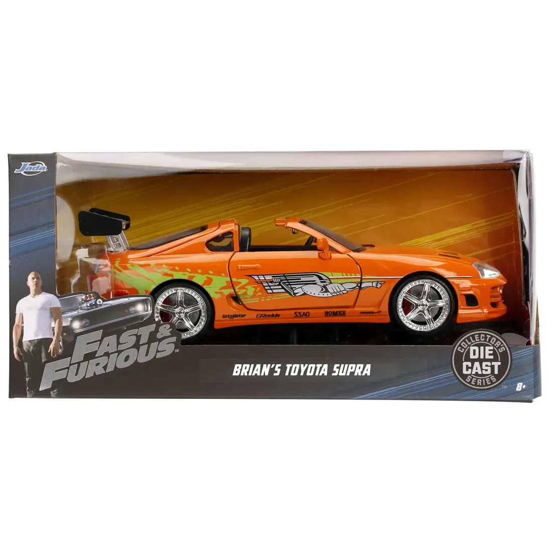 Модель Машинки Форсаж 1:24 FF 1995 Toyota Supra-Orange 97168