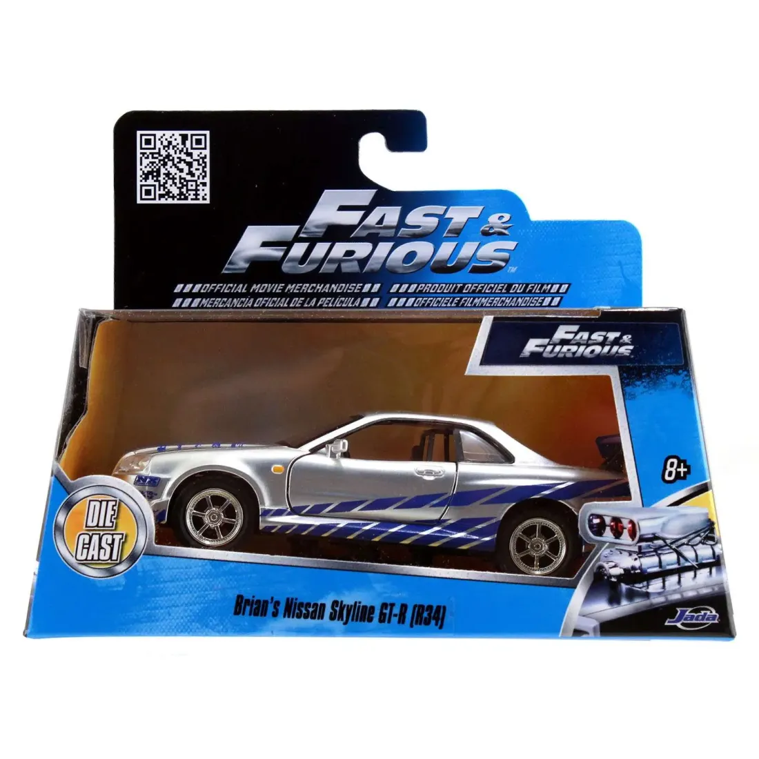 Модель Машинки Форсаж 1:32 FF  2002 Nissan Skyline GTR R34 97184