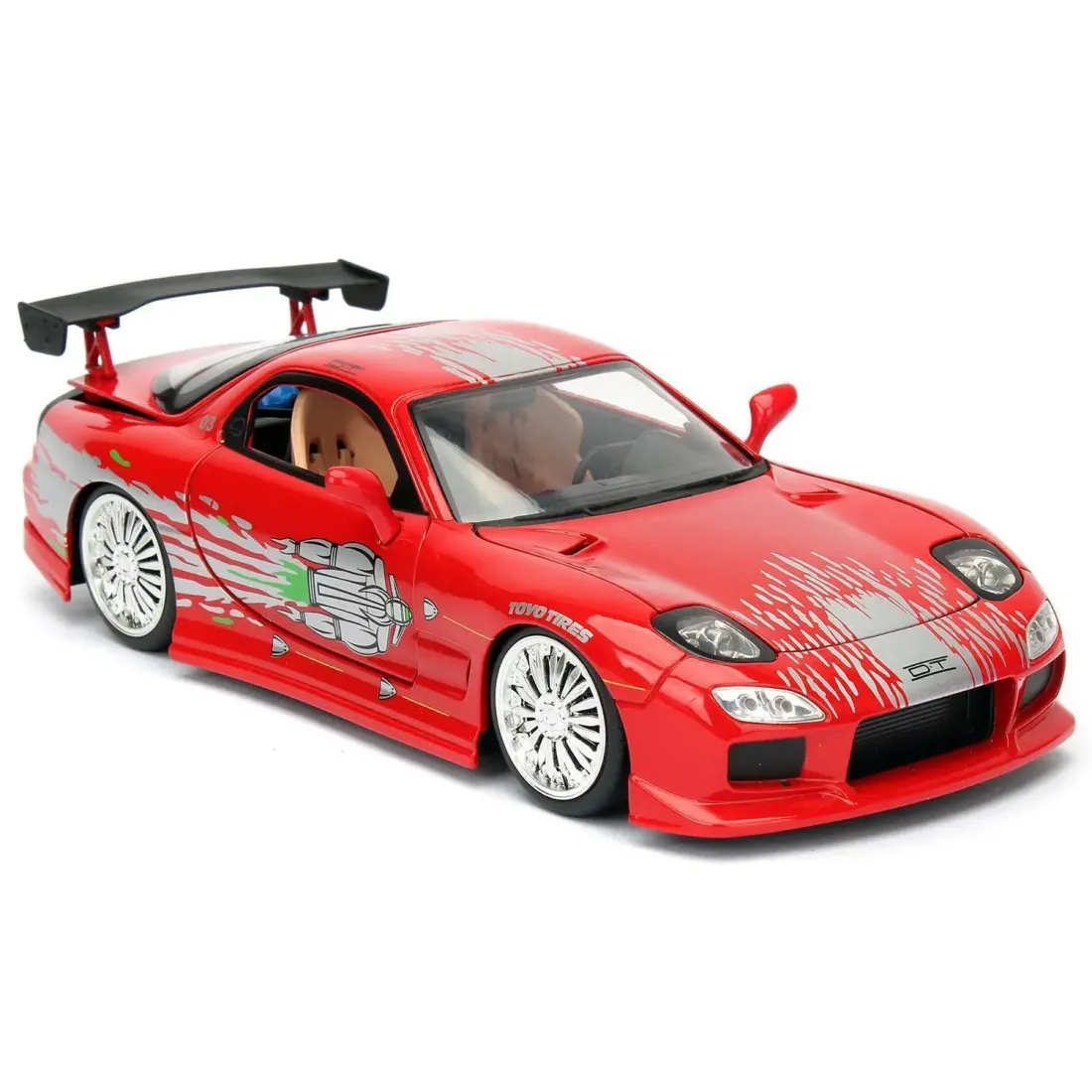 Модель Машинки Форсаж Dom\'s Mazda RX-7 1:24 Scale Die-Cast Vehicle 98338