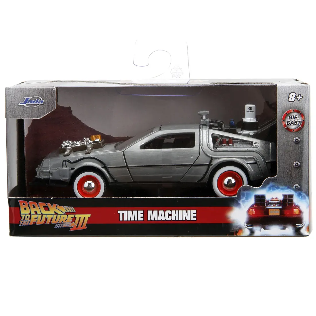 Модель Машинки Hollywood Rides 1:32 Назад в будущее Time Machine (Back To The Future-3) 32290