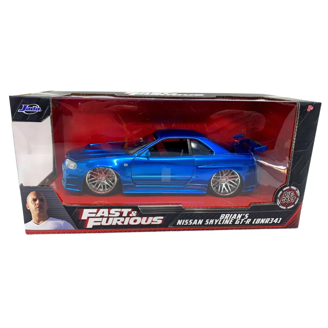 Модель Машинки Форсаж Brian\'s Nissan GTR Skyline R34 Blue 1:24 97173