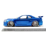 Модель Машинки Форсаж Brian\'s Nissan GTR Skyline R34 Blue 1:24 97173