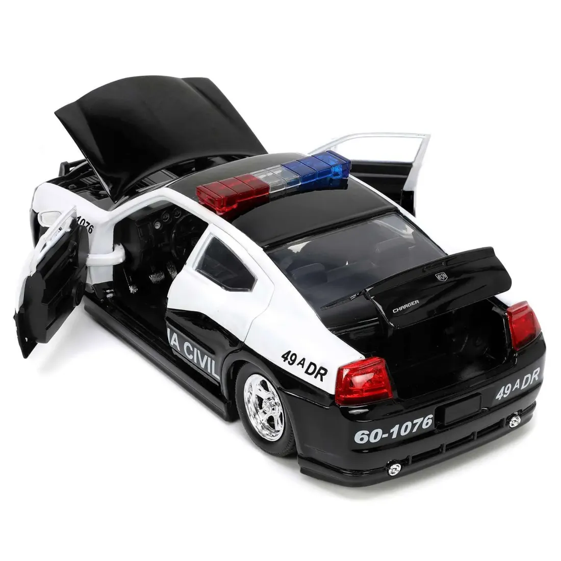 Модель Машинки Форсаж 1:24 2006 Dodge Charger, Fast 5, Police Car 0801310336656