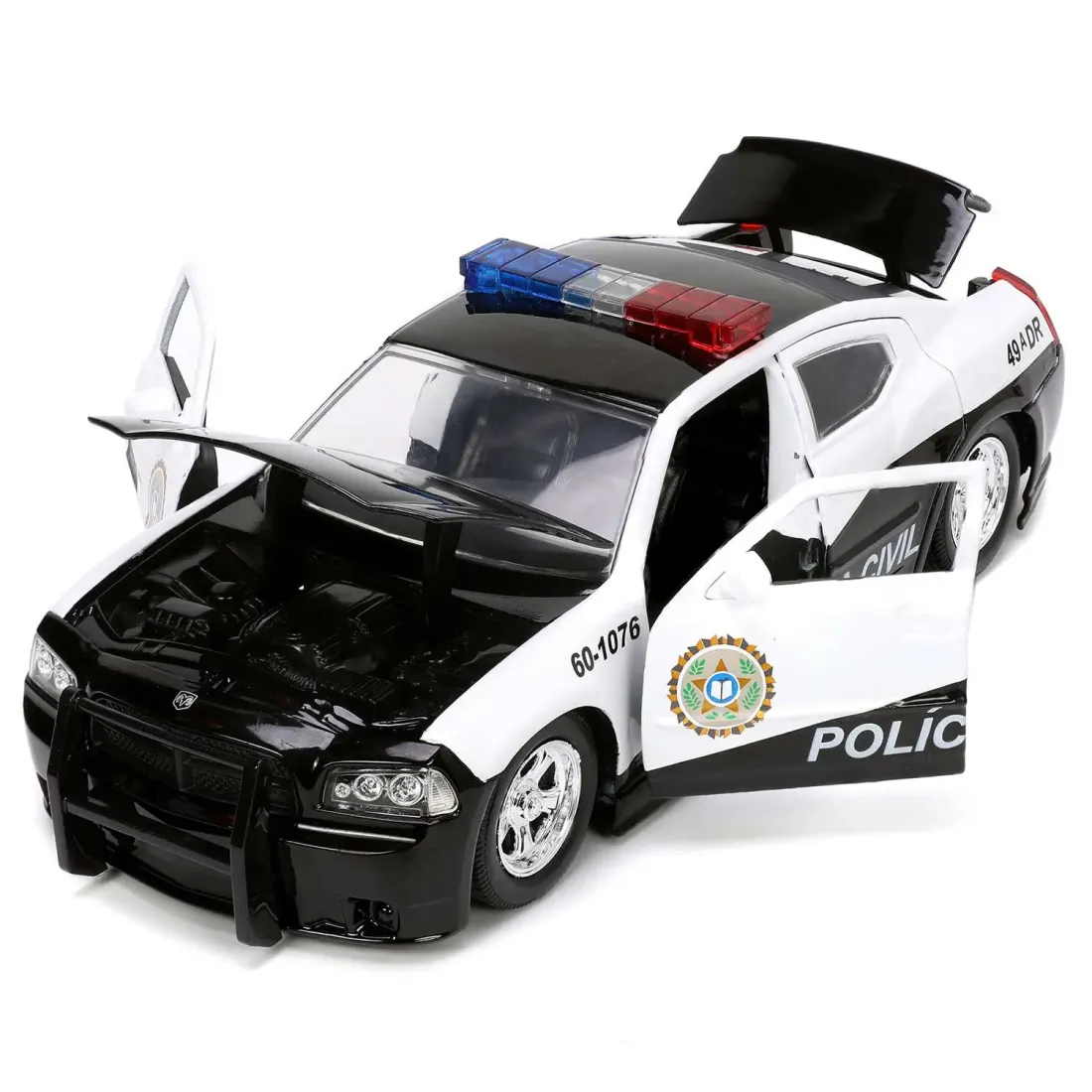 Модель Машинки Форсаж 1:24 2006 Dodge Charger, Fast 5, Police Car 0801310336656