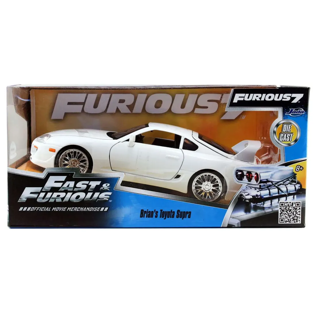 Модель Машинки Форсаж 1:24 FF 1995 Toyota Supra-White 97375