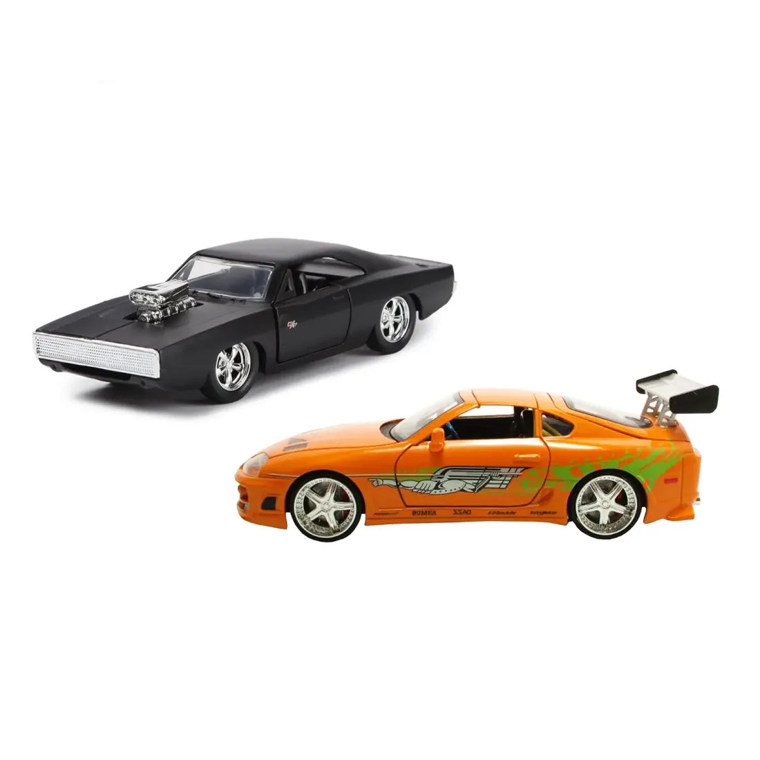 Набор модель машинок Форсаж 1:32 FF 1970 Dodge Charger 1995 Toyota Supra-Orange 31981