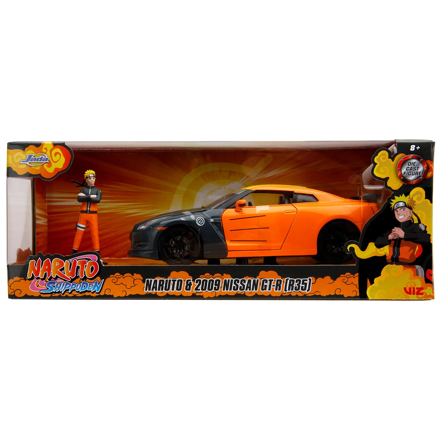 Модель Машинки c Фигуркой Hollywood Rides 1:24 2009 Nissan GTR with Naruto figure 33691