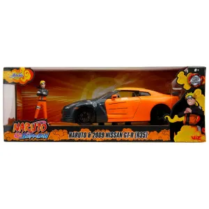 Модель Машинки c Фигуркой Hollywood Rides 1:24 2009 Nissan GTR with Naruto figure 33691