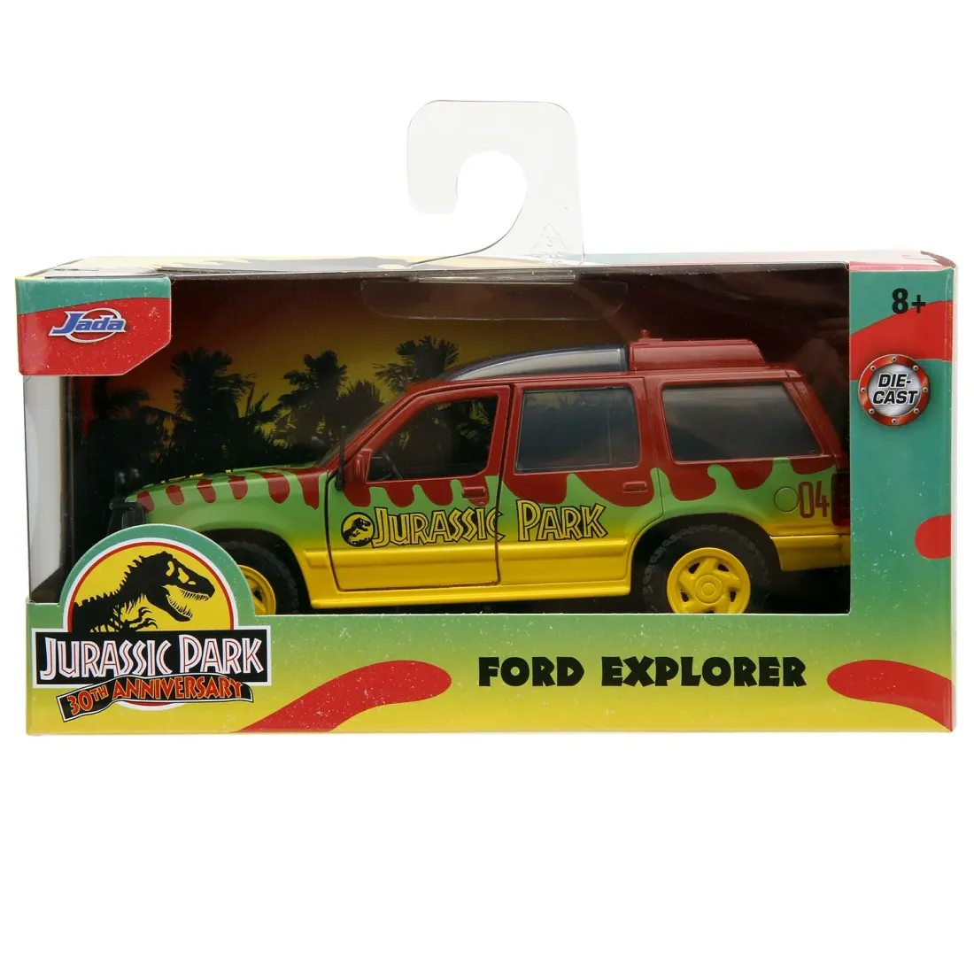 Модель Машинки Hollywood Rides 1:32 1993 Парк юрского периода Ford Explorer (Jurassic Park) 31956