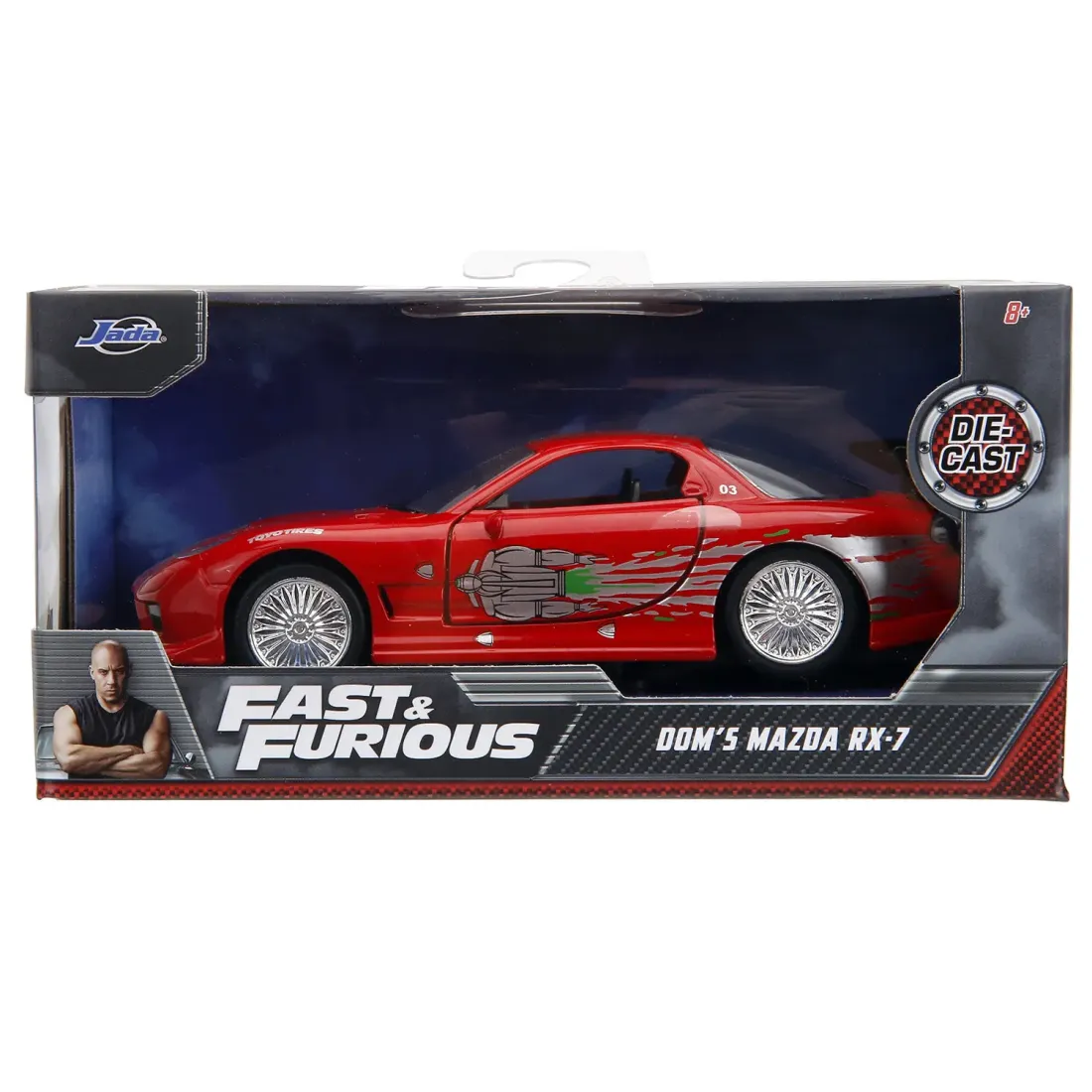 Модель Машинки Форсаж 1:32 FF 1993 Mazda RX-7 FD3S-Wide Body 98377