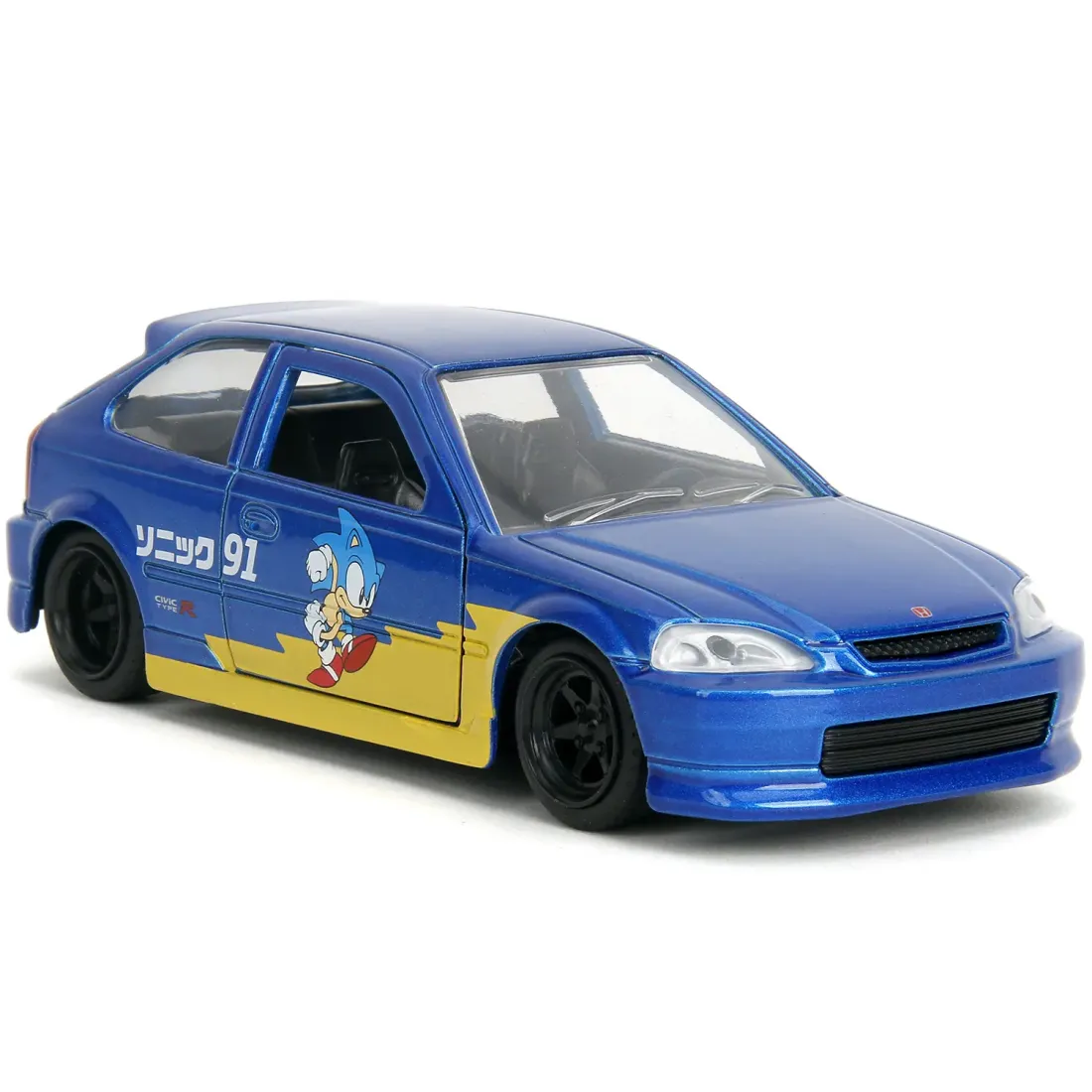 Модель Машинки Hollywood Rides 1:32 Sonic the Hedgehog 1997 Honda Civic Type-R 354B2