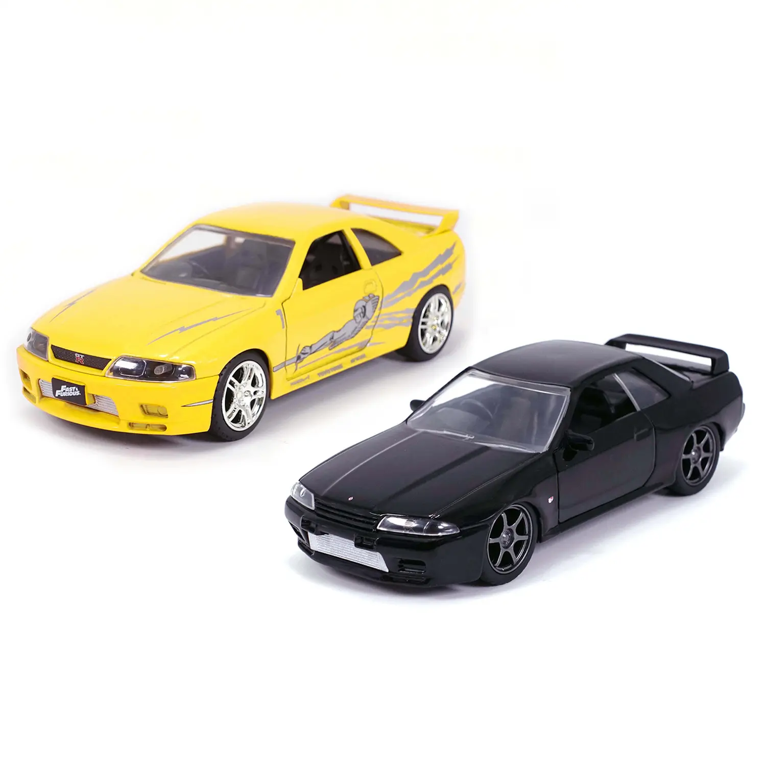 Набор модель машинок Форсаж 1:32 FF 1989 Nissan Skyline GT-R 1995 Nissan Skyline GTR 35696