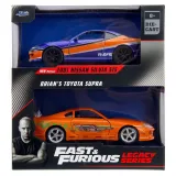 Набор модель машинок Форсаж 1:32 FF 2001 Nissan Silvia S15 1995 Toyota Supra-Orange 34254