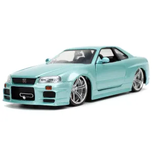 Модель Машинки Форсаж 1:24 FF 2002 Brian\'s Nissan Skyline Gtr R34 1:24 32608
