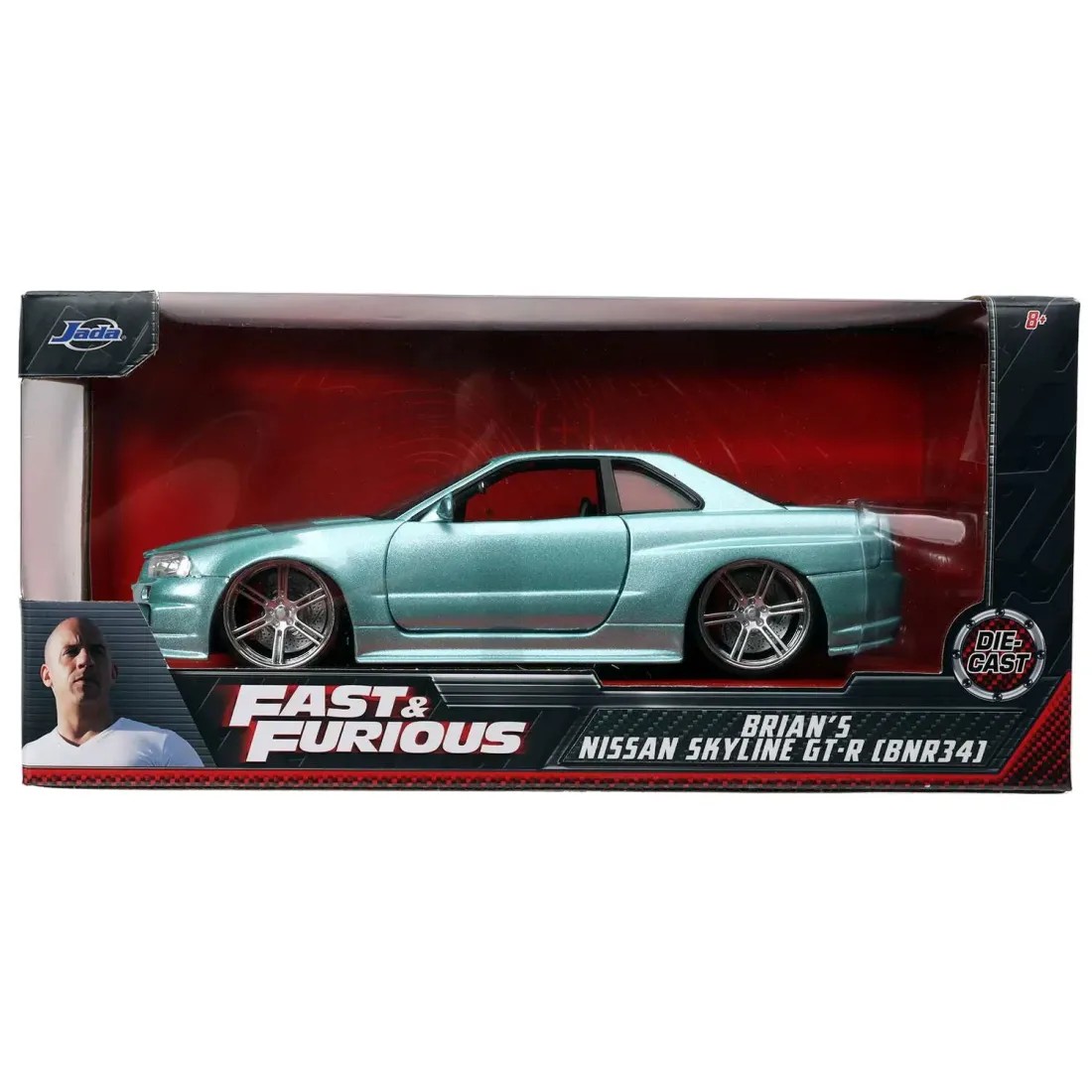 Модель Машинки Форсаж 1:24 FF 2002 Brian\'s Nissan Skyline Gtr R34 1:24 32608