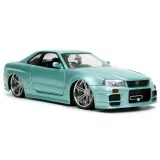 Модель Машинки Форсаж 1:24 FF 2002 Brian\'s Nissan Skyline Gtr R34 1:24 32608