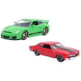 Набор модель машинок Форсаж 1:32 FF  Porsche 911 GT3 RS 997 1970 Chevrolet Chevelle SS 35692