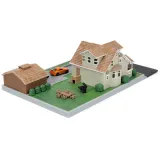 Диорама машинки 1.65" Hollywood Rides Nano HWR Форсаж Dom\'s house (Диорама и 2 машинки) 36687