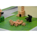 Диорама машинки 1.65" Hollywood Rides Nano HWR Форсаж Dom\'s house (Диорама и 2 машинки) 36687