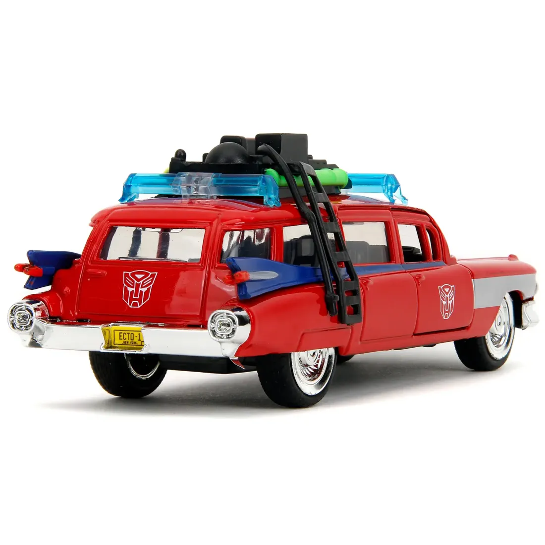 Модель Машинки Hollywood Rides 1:32 Охотники за привидениями Cadillac Ecto-1 TF Optimus Prime 58634