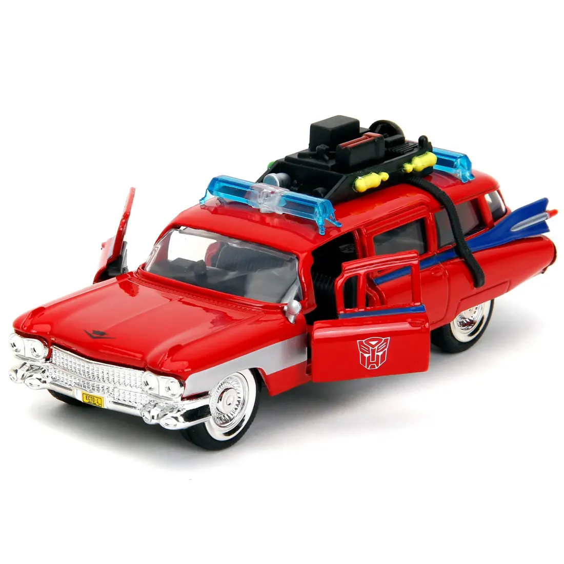 Модель Машинки Hollywood Rides 1:32 Охотники за привидениями Cadillac Ecto-1 TF Optimus Prime 58634