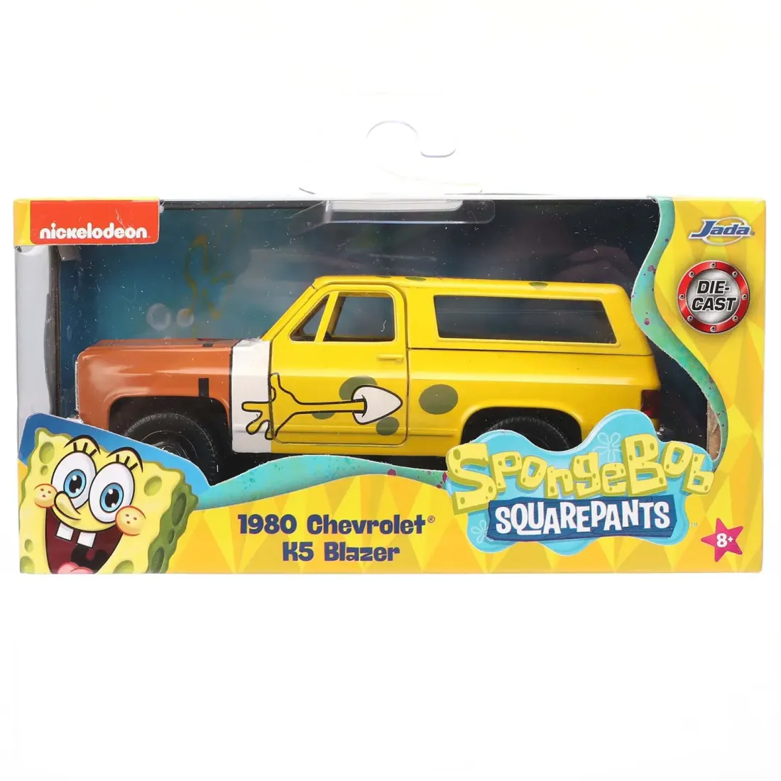 Модель Машинки Hollywood Rides 1:32 Губка Боб Spongebob 1980 Chevrolet K5 Blazer 33067