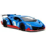 Модель Машинки Hollywood Rides 1:24 с Фигуркой 2.75"Соник Sonic the Hedgehog  Lamborghini Veneno 354
