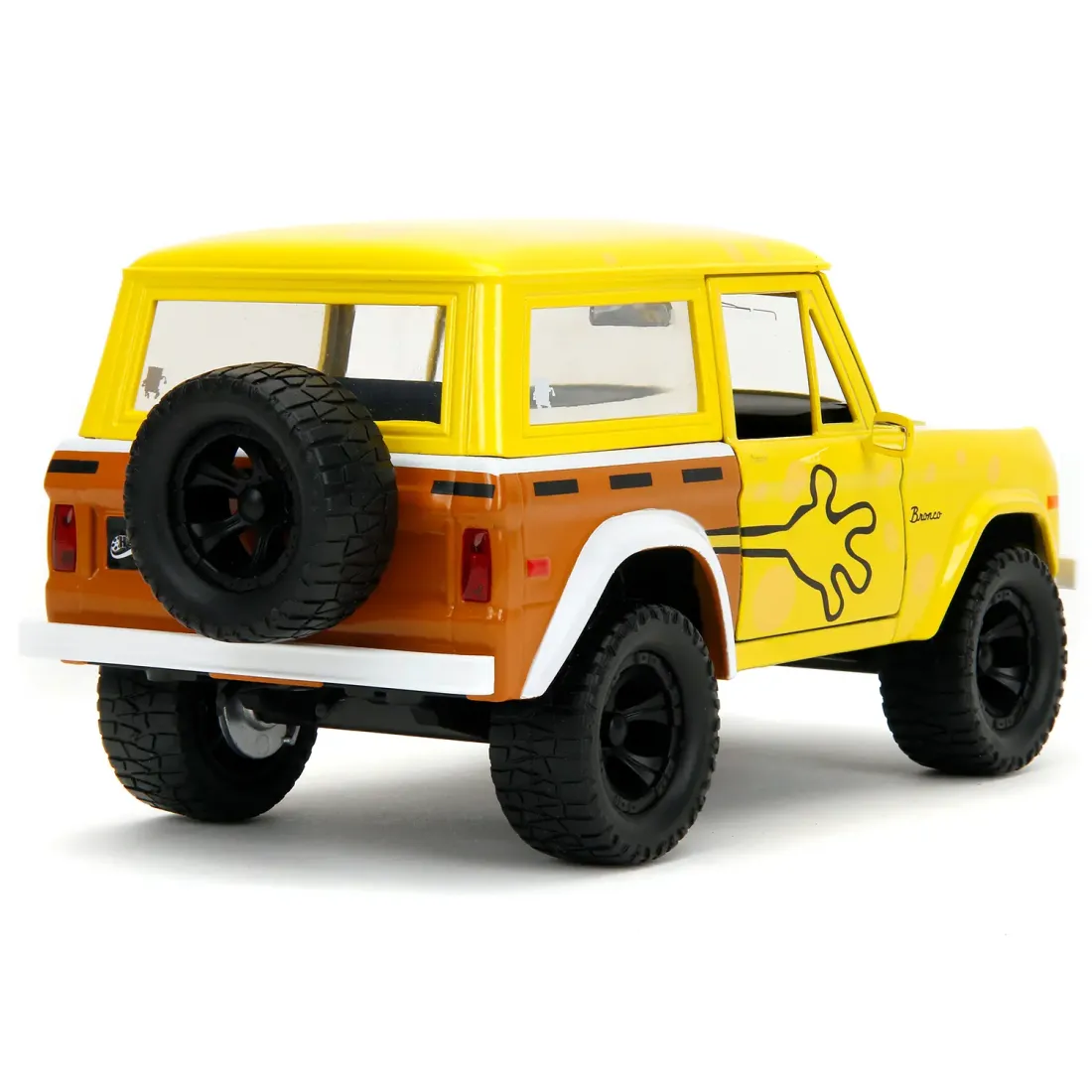Модель Машинки Hollywood Rides 1:24 с Фигуркой 2.75" Губка Боб Spongebob with 1973 Ford Bronco 35467