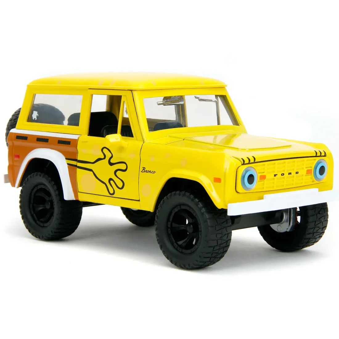 Модель Машинки Hollywood Rides 1:24 с Фигуркой 2.75" Губка Боб Spongebob with 1973 Ford Bronco 35467