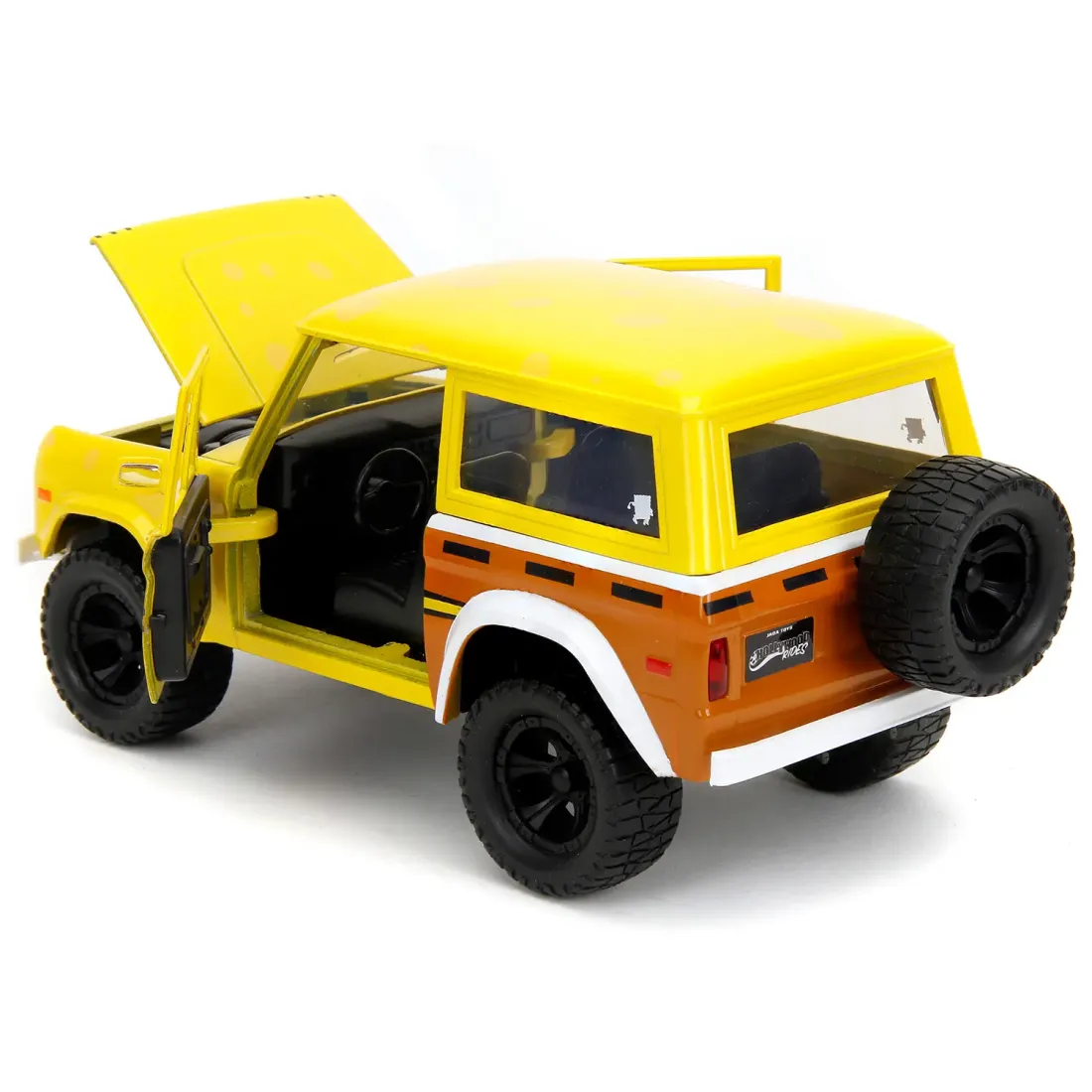 Модель Машинки Hollywood Rides 1:24 с Фигуркой 2.75" Губка Боб Spongebob with 1973 Ford Bronco 35467