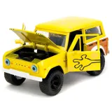Модель Машинки Hollywood Rides 1:24 с Фигуркой 2.75" Губка Боб Spongebob with 1973 Ford Bronco 35467
