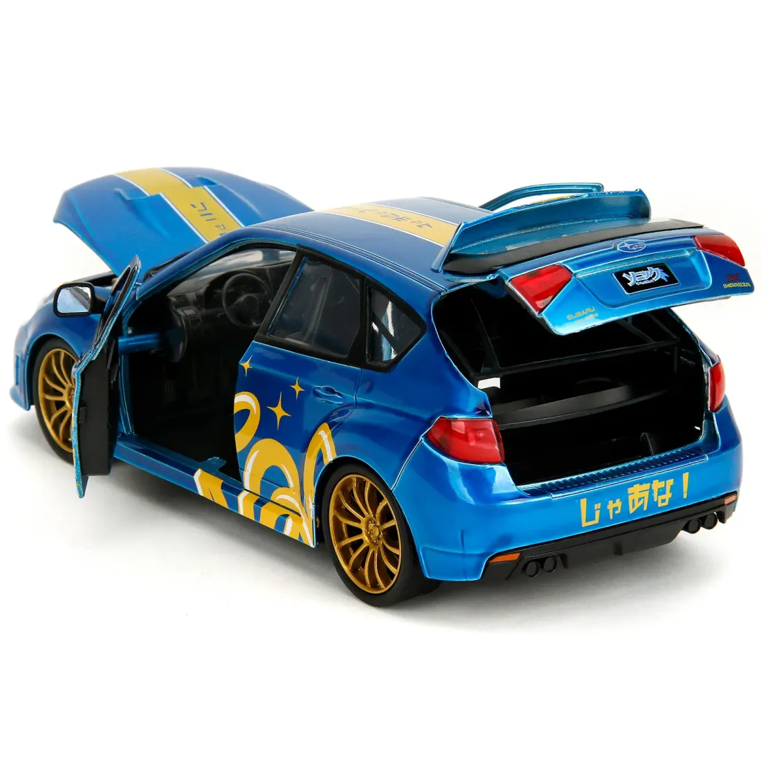 Модель Машинки Hollywood Rides 1:24 с Фигуркой 2.75" Соник Sonic 2012 Subaru Impreza WRX STI 35871
