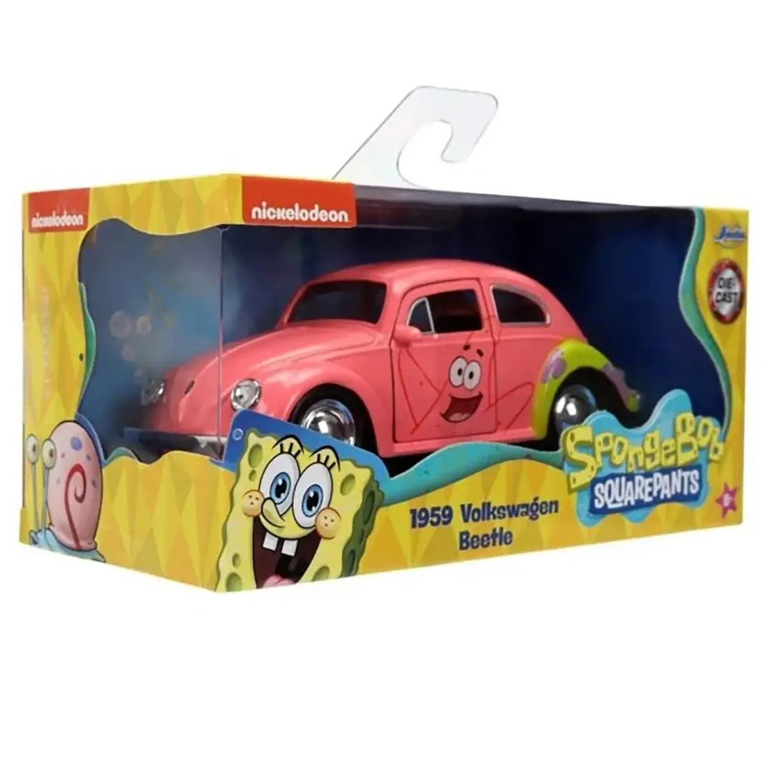 Модель Машинки Hollywood Rides 1:32 Губка Боб Spongebob Patrick Star 1959 VW Beetle 35479