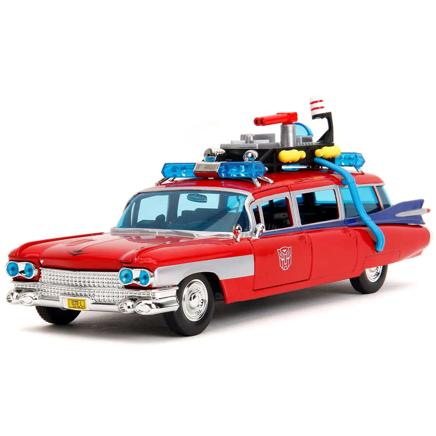 Модель Машинки Hollywood Rides 1:24 Охотники за привидениями Cadillac ECTO-1 TF Optimus Prime 54667