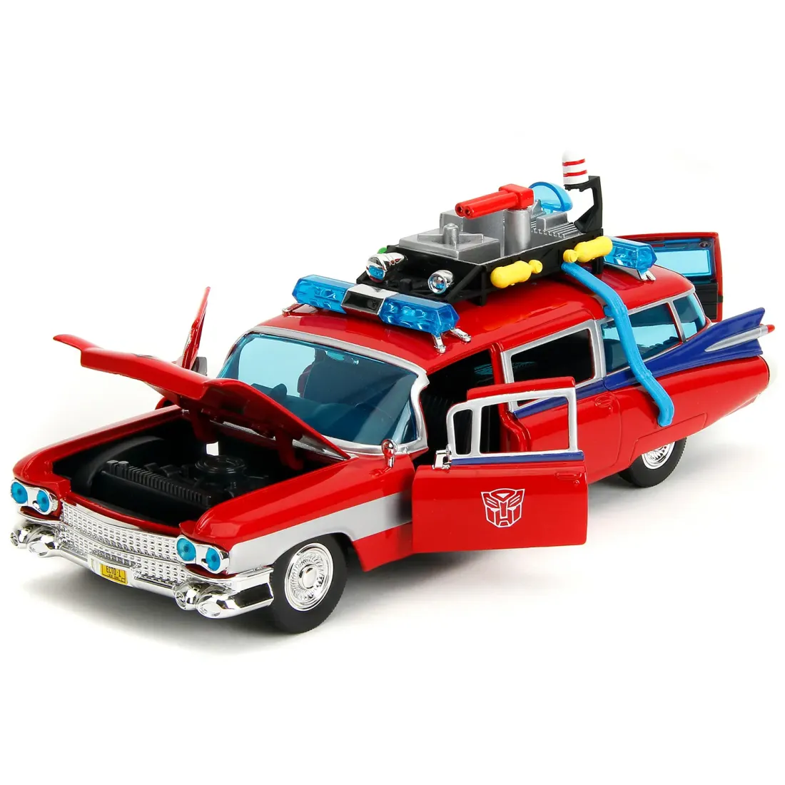 Модель Машинки Hollywood Rides 1:24 Охотники за привидениями Cadillac ECTO-1 TF Optimus Prime 54667
