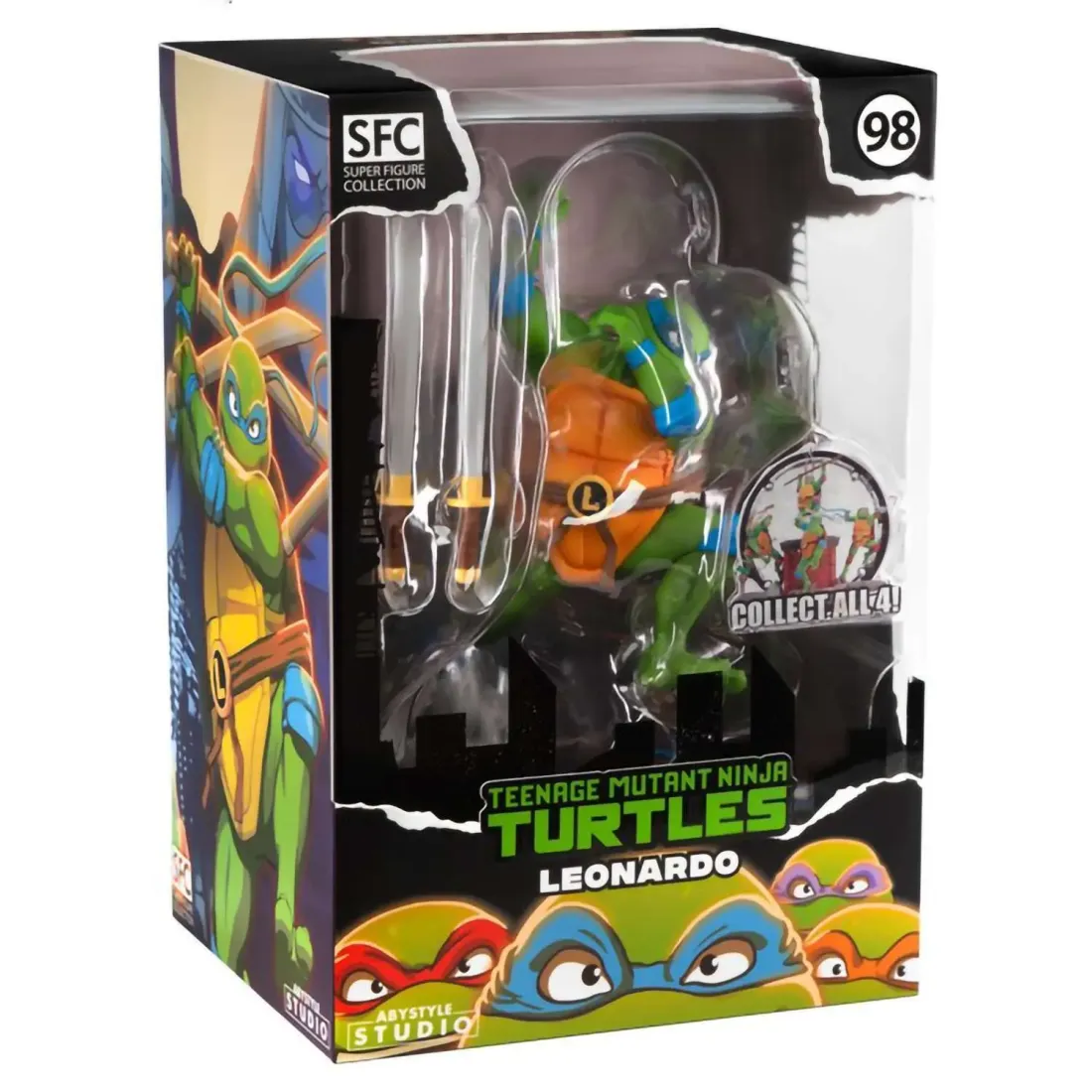 Фигурка Черепашки-ниндзя Leonardo x2 24см ABYFIG097