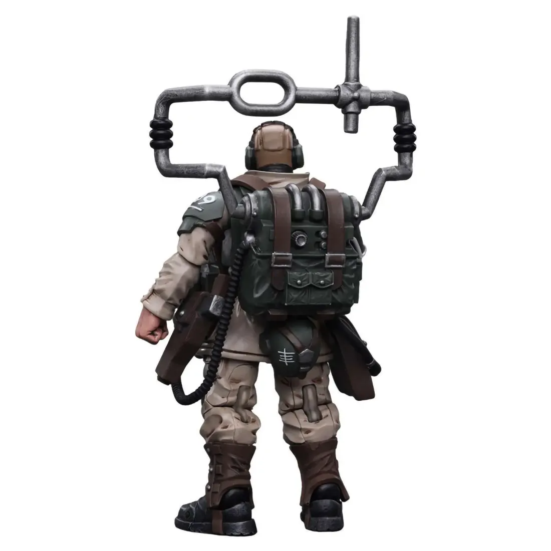 Фигурка Warhammer 40K Astra Militarum Cadian Command Squad Veteran with Master Vox 1:18