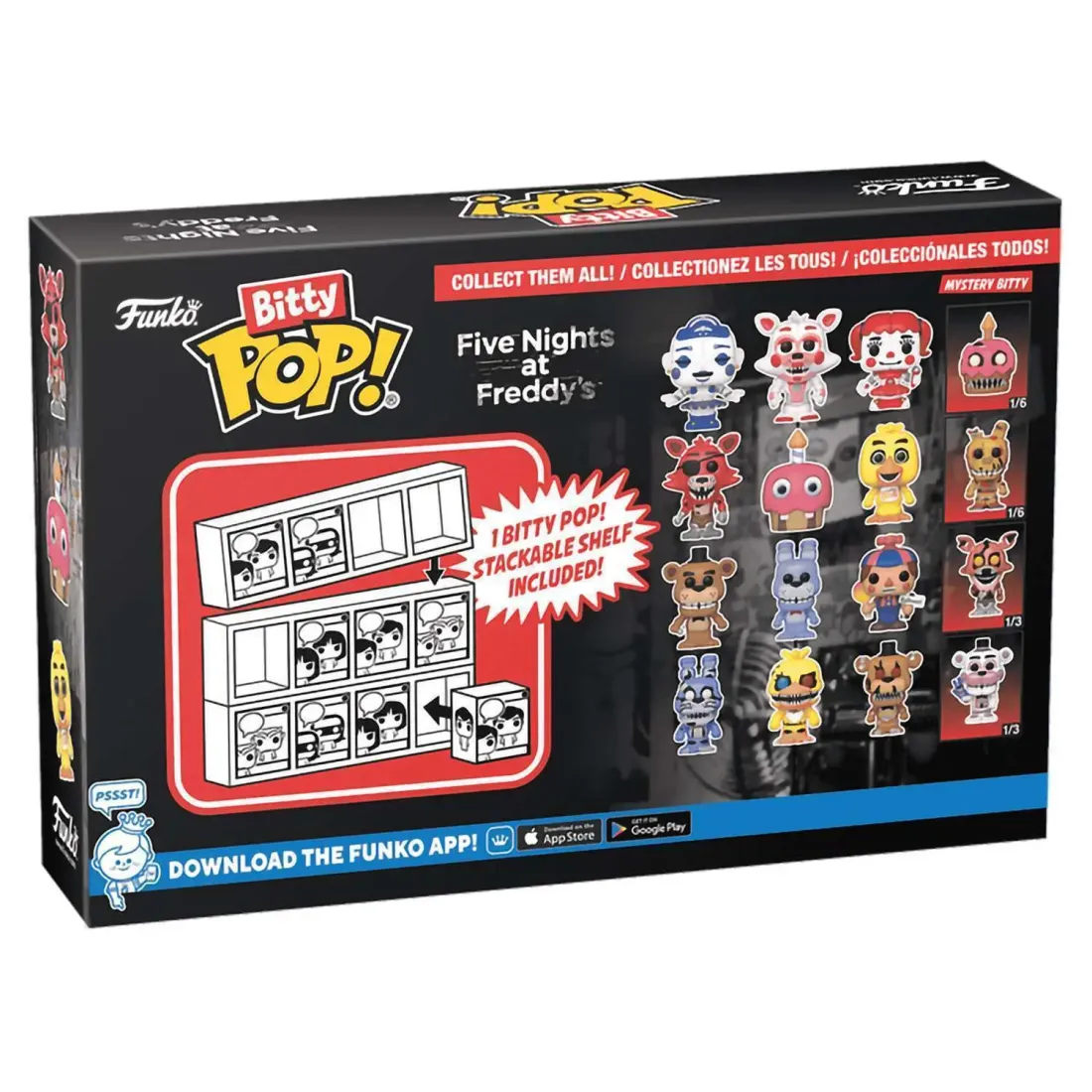 Фигурка Funko Bitty POP! FNAF Ballora+Funtime Foxy+Baby+Mystery (1 of 4) 4PK 73044