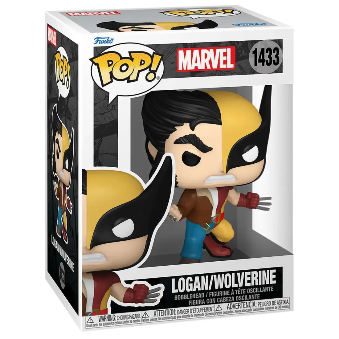 Фигурка Funko POP! Bobble Marvel Split Logan/Wolverine (1433)​ 80893