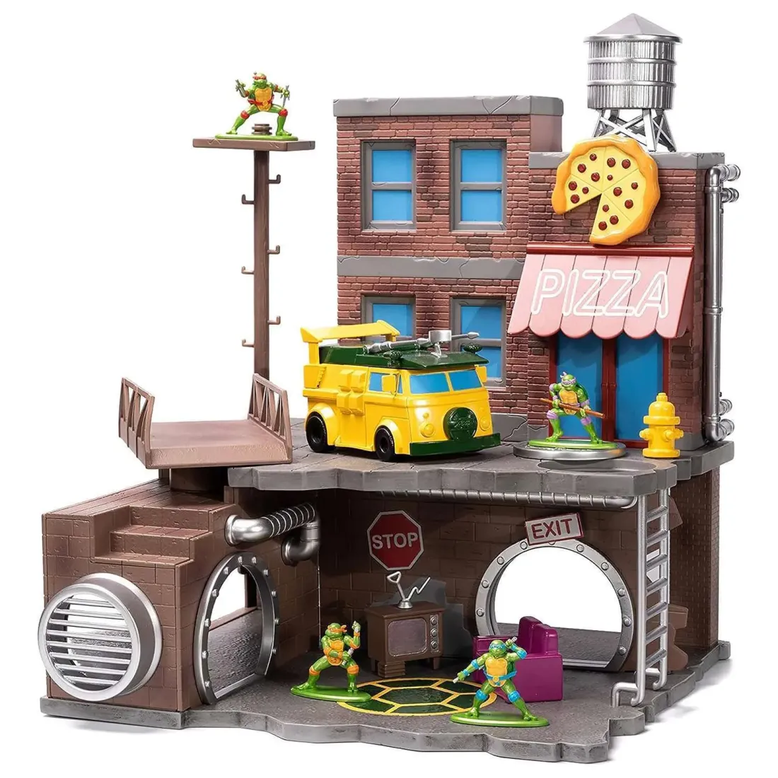 Набор фигурок Nano Черепашки-ниндзя Nanoscene 4шт 34679