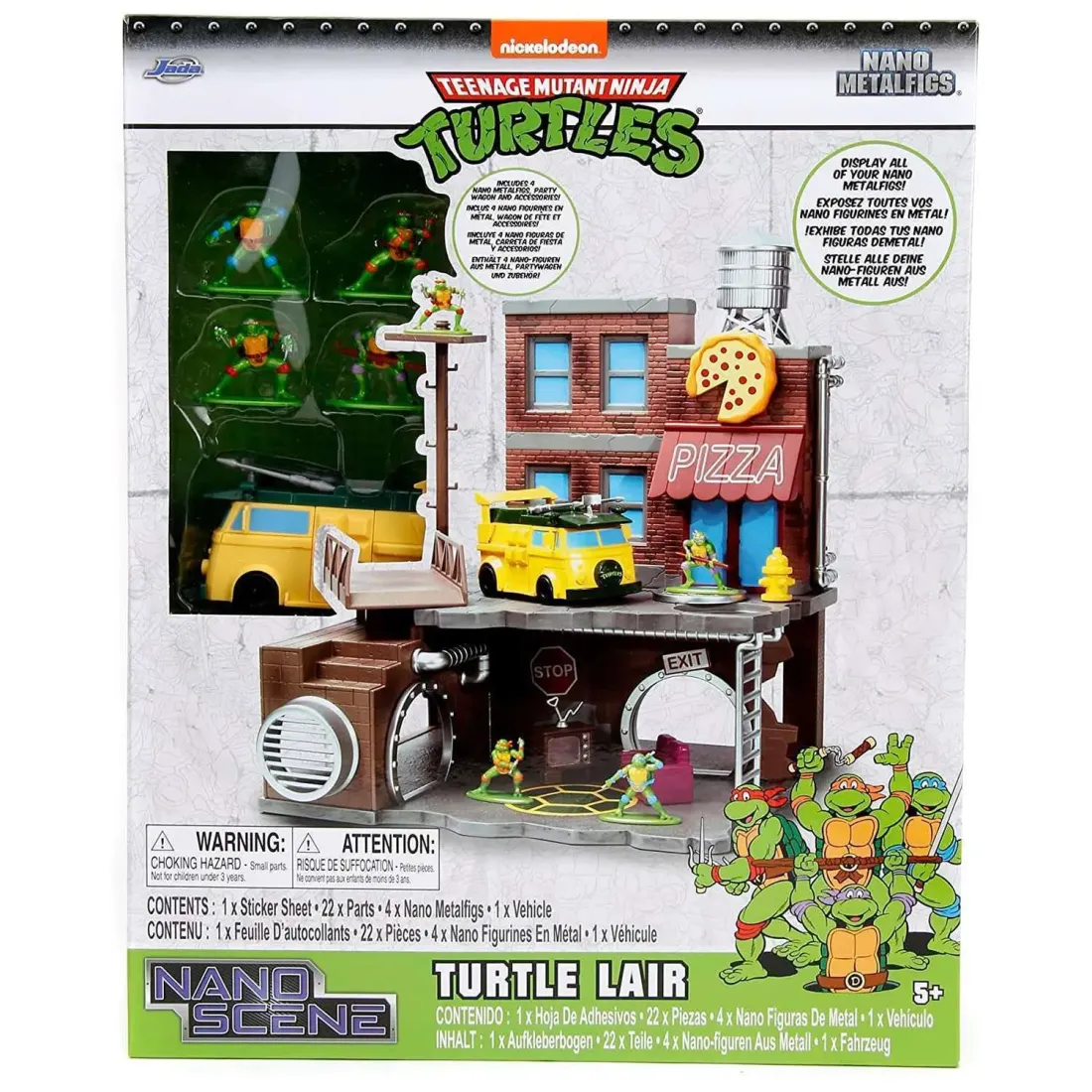 Набор фигурок Nano Черепашки-ниндзя Nanoscene 4шт 34679
