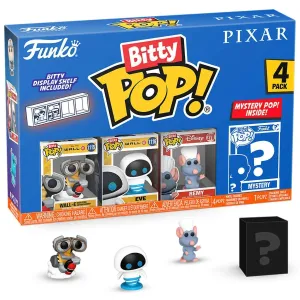 Фигурка Funko Bitty POP! Pixar Wall-E+EVE+Remy+Mystery (1 of 4) 4PK 75469
