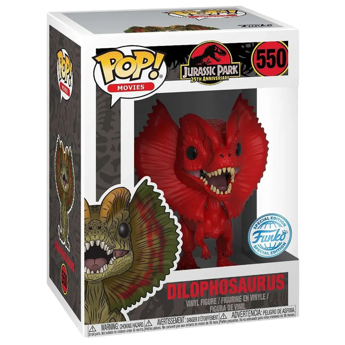 Фигурка Funko POP! Movies Jurassic Park 25th Dilophosaurus (Red) (Exc) (550) 32364
