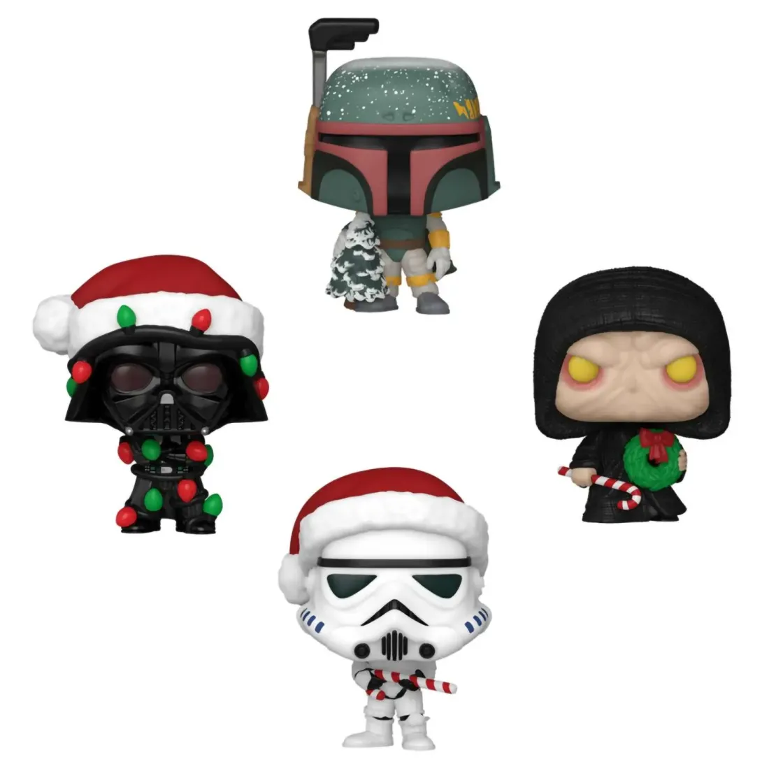 Набор подарочный Funko Pocket POP! Holiday Tree Star Wars 4 фигурки 79932
