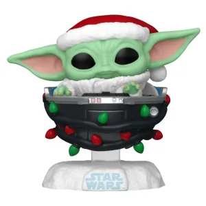 Фигурка Funko POP! Bobble Star Wars Holiday Grogu Pram (746) 80010