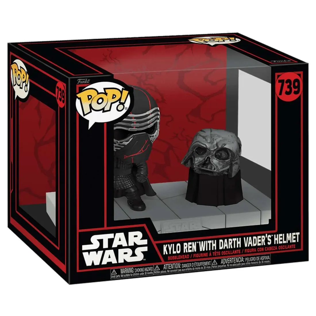 Фигурка Funko POP! Deluxe Bobble Star Wars Darkside Kylo Ren with Darth Vader\'s Helmet (739) 80772