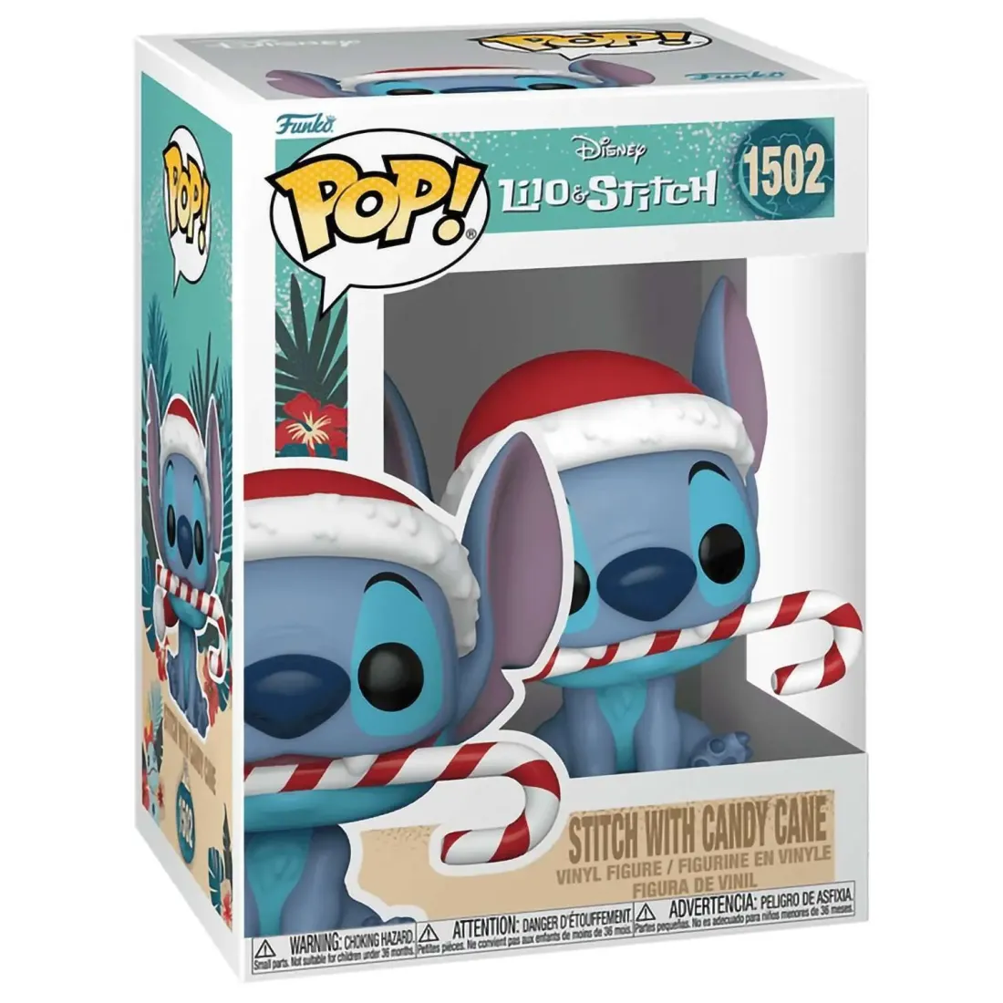 Фигурка Funko POP! Disney Lilo & Stitch Holiday Stitch with Candy Cane (1502) 80036