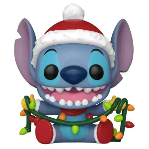 Фигурка Funko POP! Disney Lilo & Stitch Holiday Stitch with Lights (1504) 80038